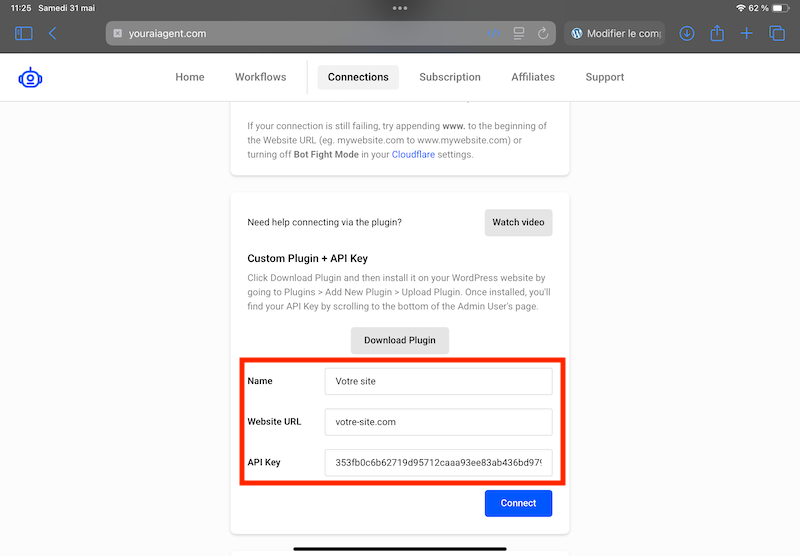 10 comment parametrer your ai agent avec wordpress pour publication automatique.PNG